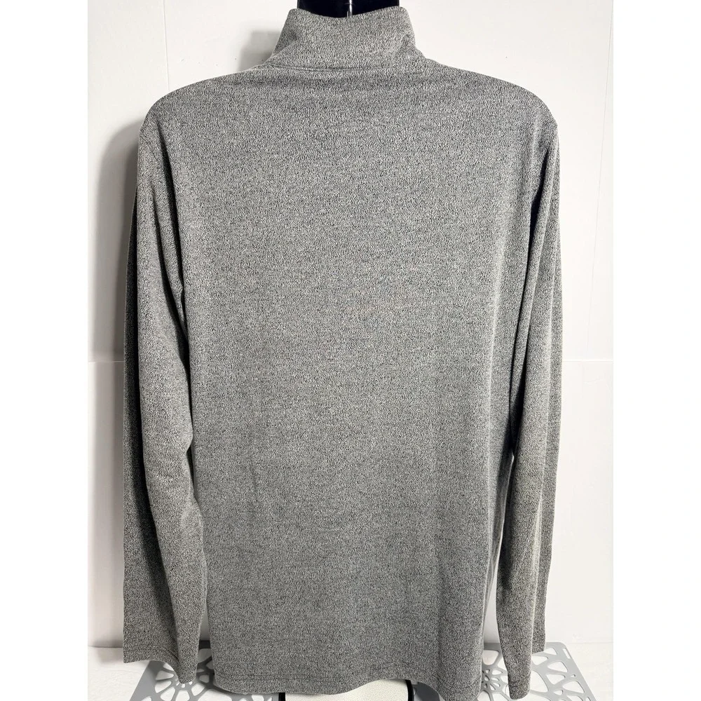 ExOfficio 1/4‎ Zip Pullover Mens XL Gray Long Sleeve Mock Neck Casual Top